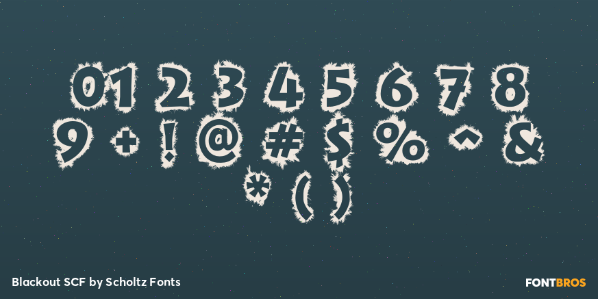 Blackout SCF Font Poster #4