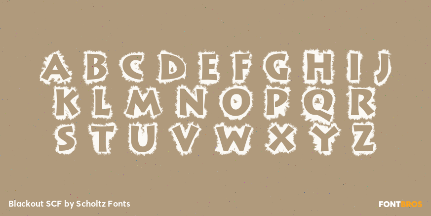 Blackout SCF Font Poster #2