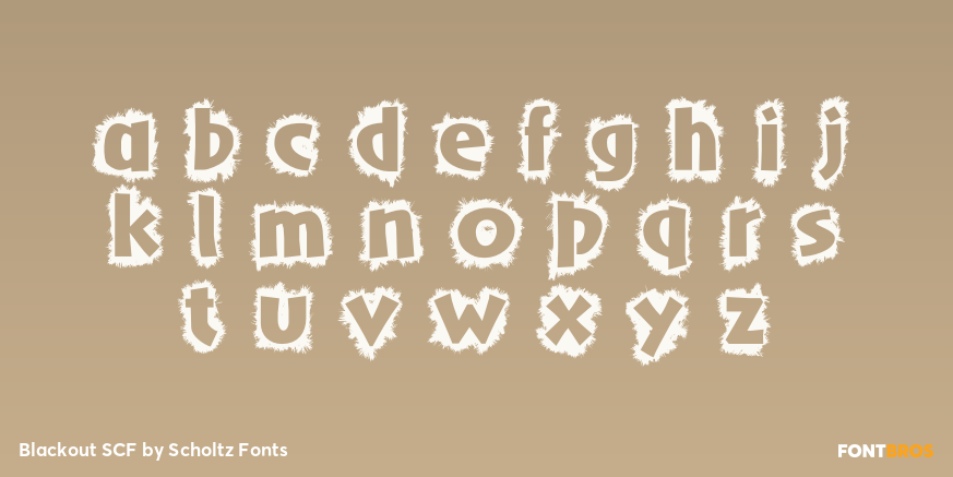 Blackout SCF Font Poster #3