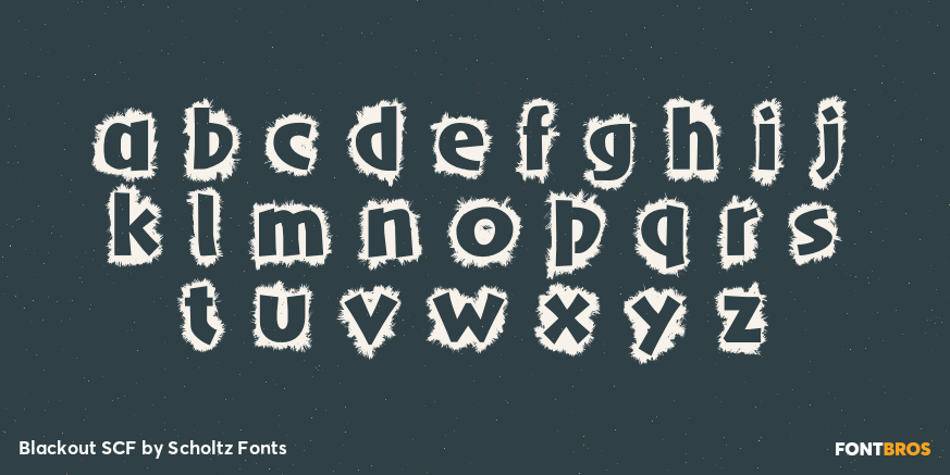 Blackout SCF Font Poster #3