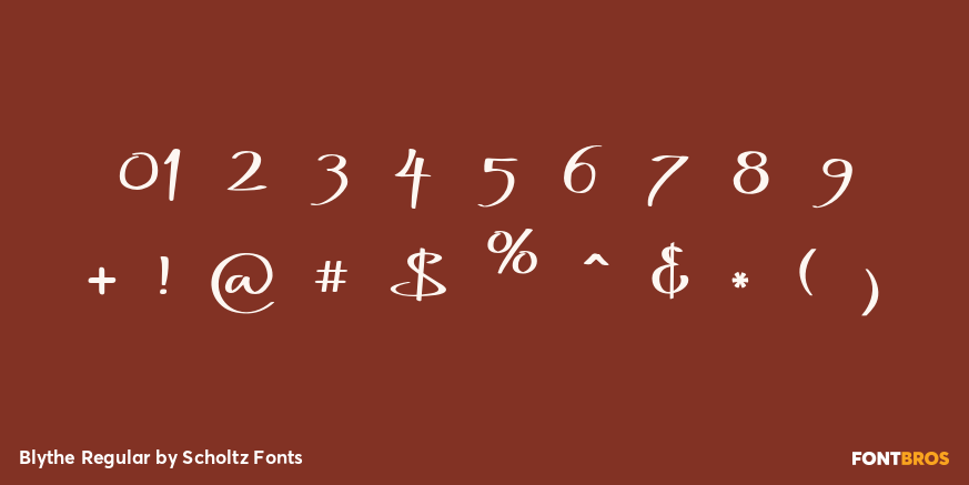 Blythe Regular Font Poster #4