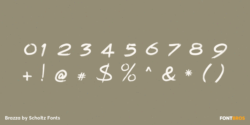 Brazza Font Poster #4