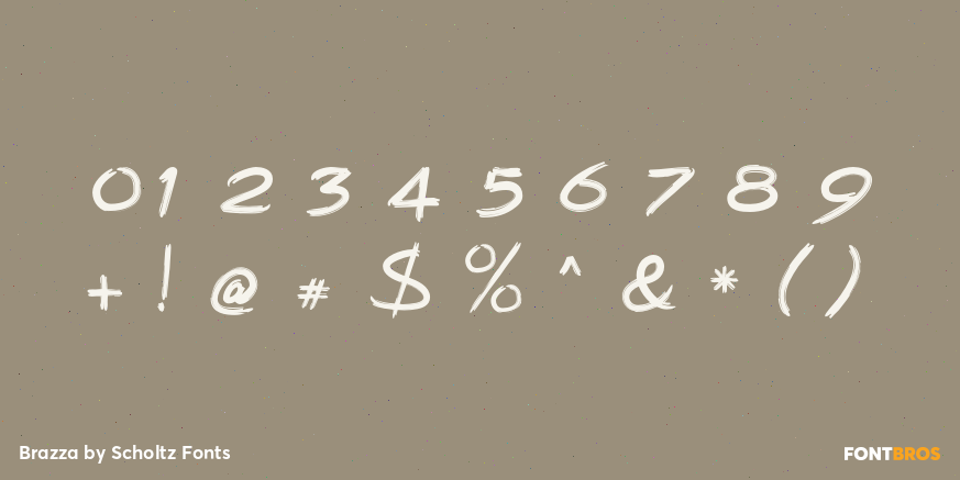 Brazza Font Poster #4