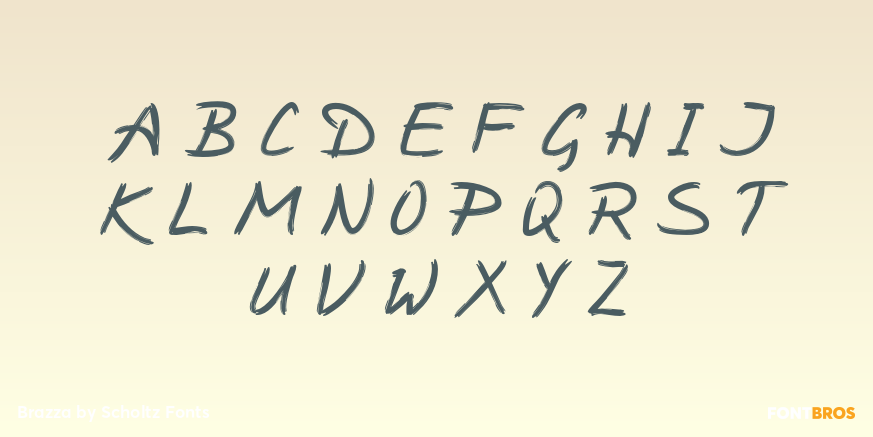 Brazza Font Poster #2