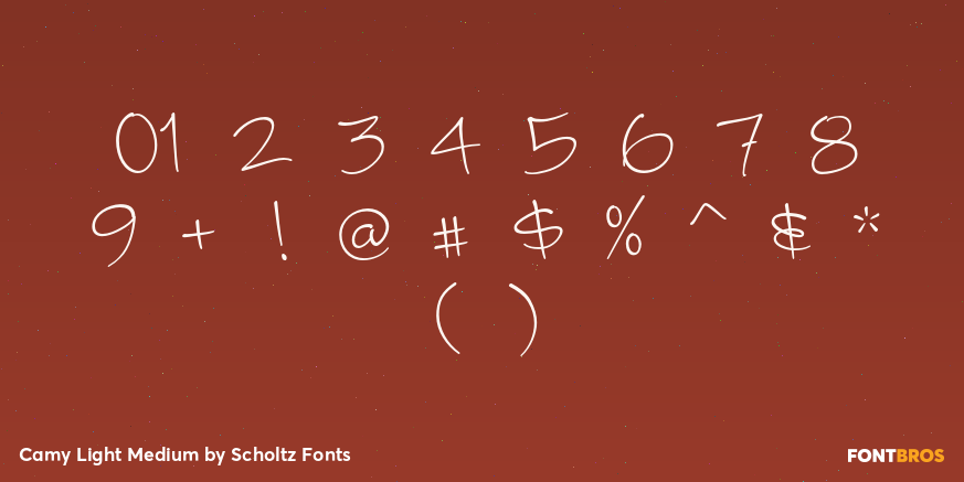 Camy Light Medium Font Poster #1