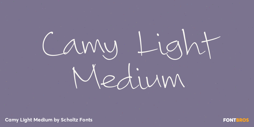Camy Light Medium Font Poster #1