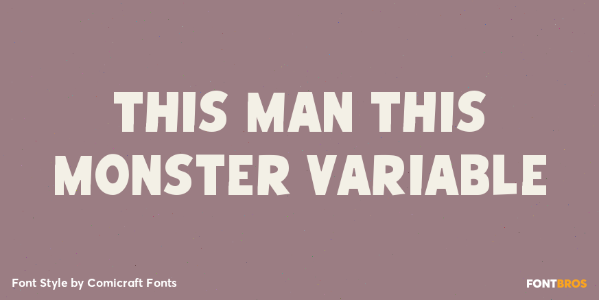 This Man This Monster Variable Poster