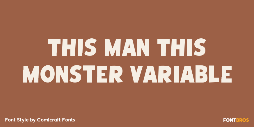 This Man This Monster Variable Poster