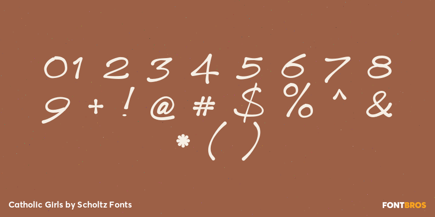 Catholic Girls Font Poster #4