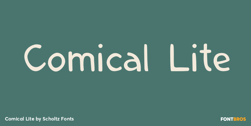 Comical Lite Font Poster #1