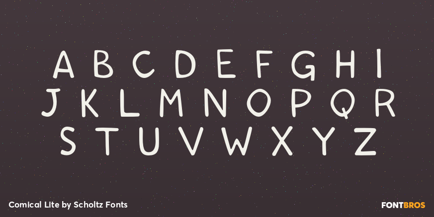 Comical Lite Font Poster #2
