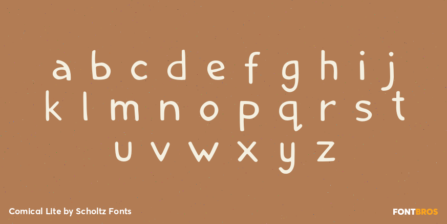 Comical Lite Font Poster #3