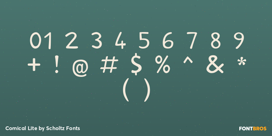 Comical Lite Font Poster #4