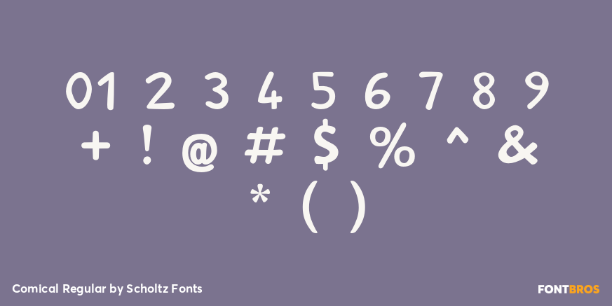 Comical Regular Font Poster #4