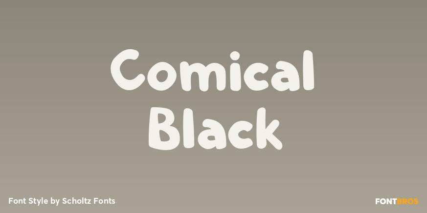Comical Black Font Poster #1