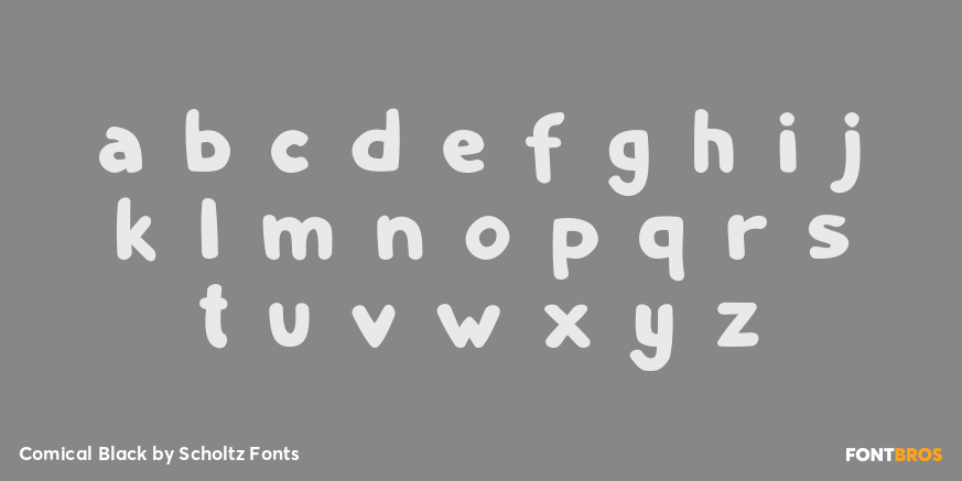 Comical Black Font Poster #3