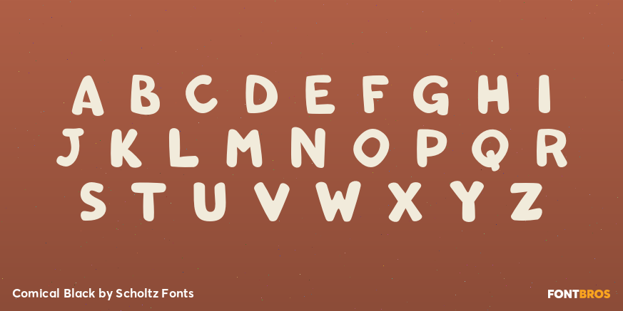 Comical Black Font Poster #1