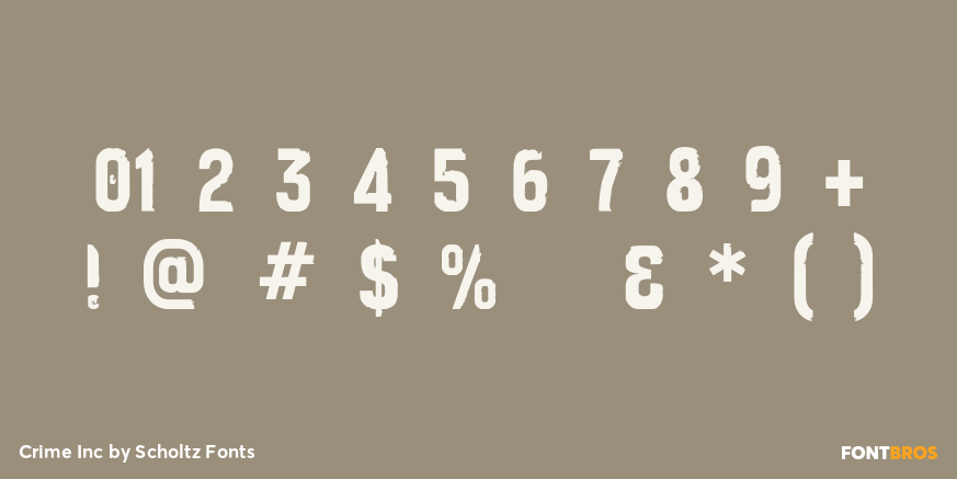 Crime Inc Font Poster #4