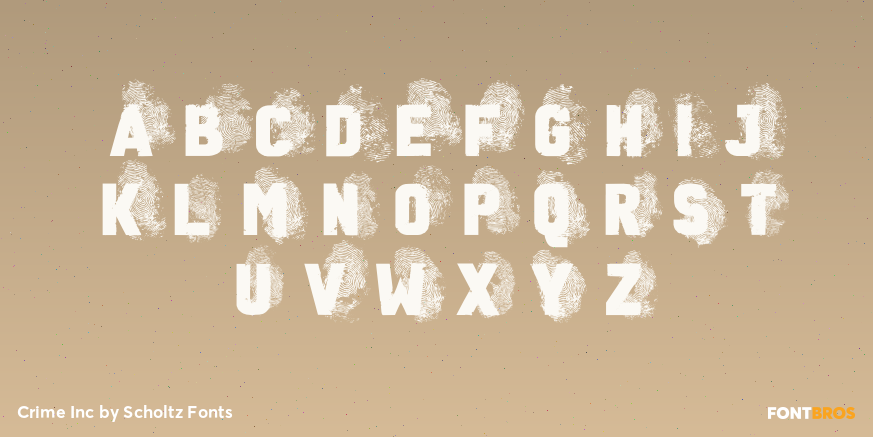 Crime Inc Font Poster #2