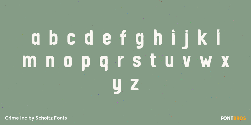 Crime Inc Font Poster #3