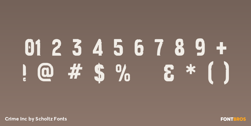 Crime Inc Font Poster #4