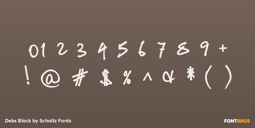 Debs Black Font Poster #4