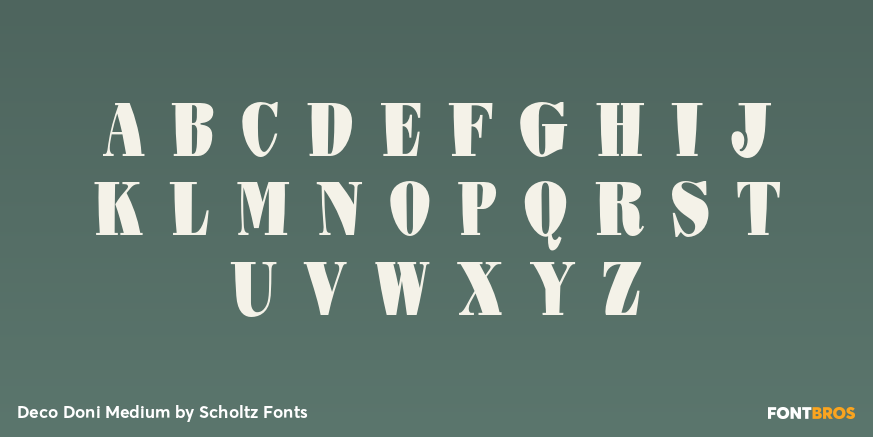 Deco Doni Medium Font Poster #1