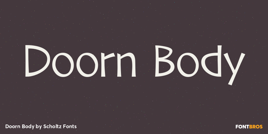 Doorn Body Font Poster #1