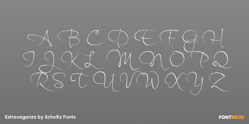 Estravaganza Font Poster #2
