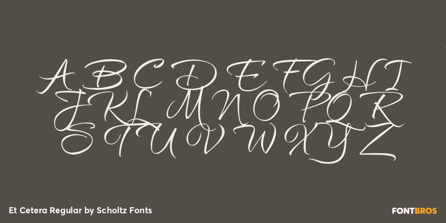 Et Cetera Regular Font Poster #2