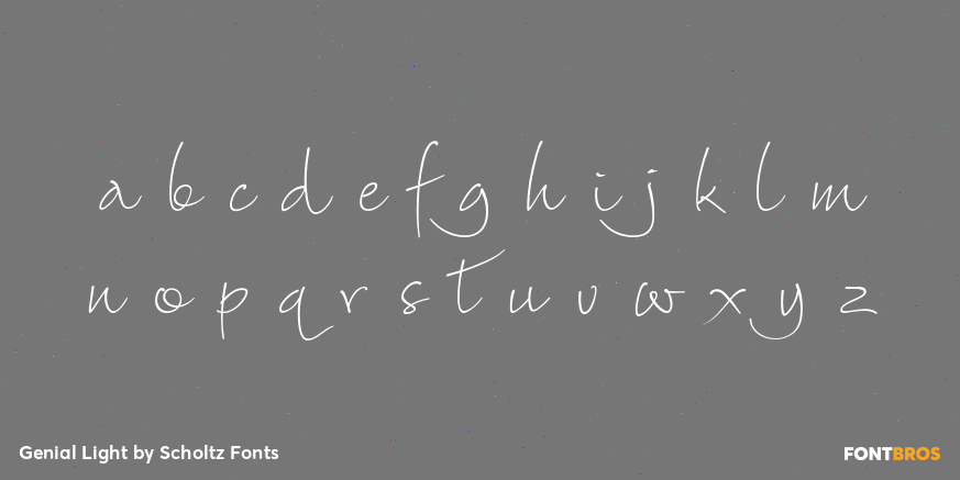 Genial Light Font Poster #3