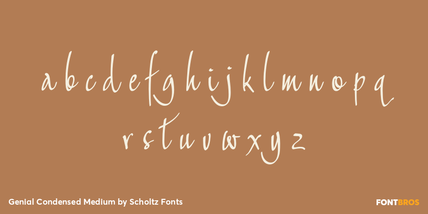 Genial Condensed Medium Font Poster #3