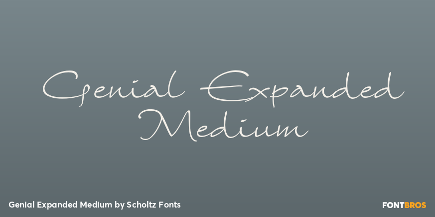 Genial Expanded Medium Font Poster #1
