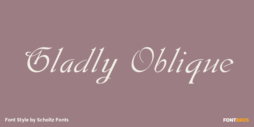 Gladly Oblique Poster