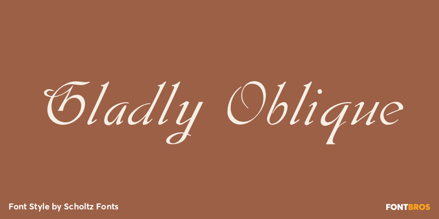 Gladly Oblique Poster