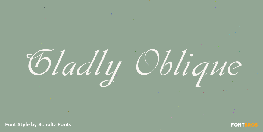 Gladly Oblique Poster