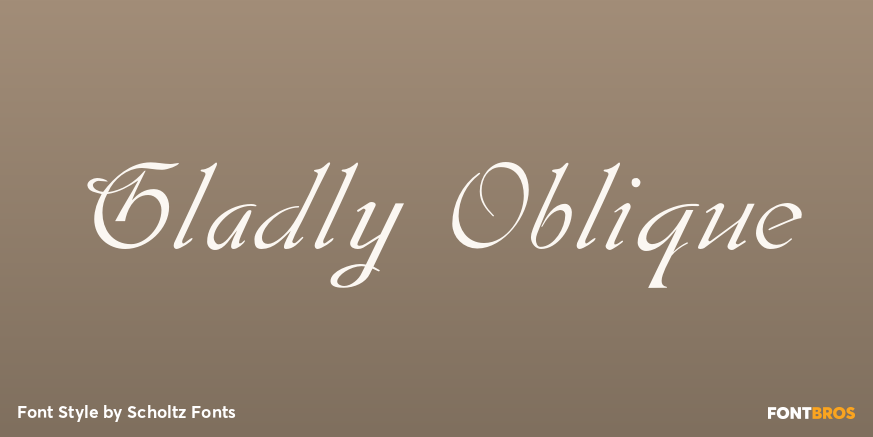 Gladly Oblique Poster