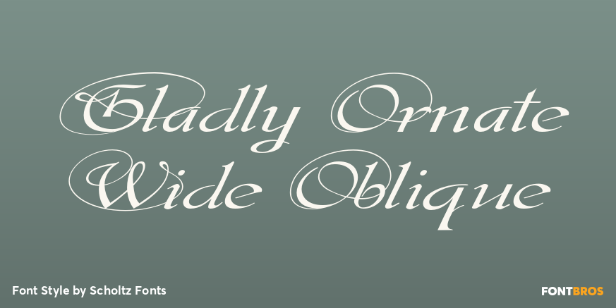 Gladly Ornate Wide Oblique Poster