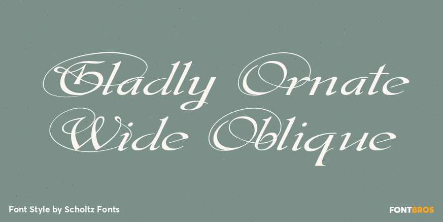 Gladly Ornate Wide Oblique Poster