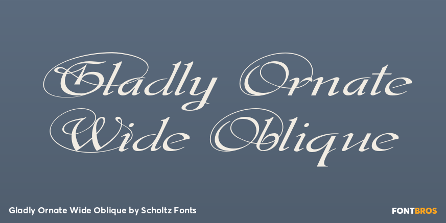 Gladly Ornate Wide Oblique Poster