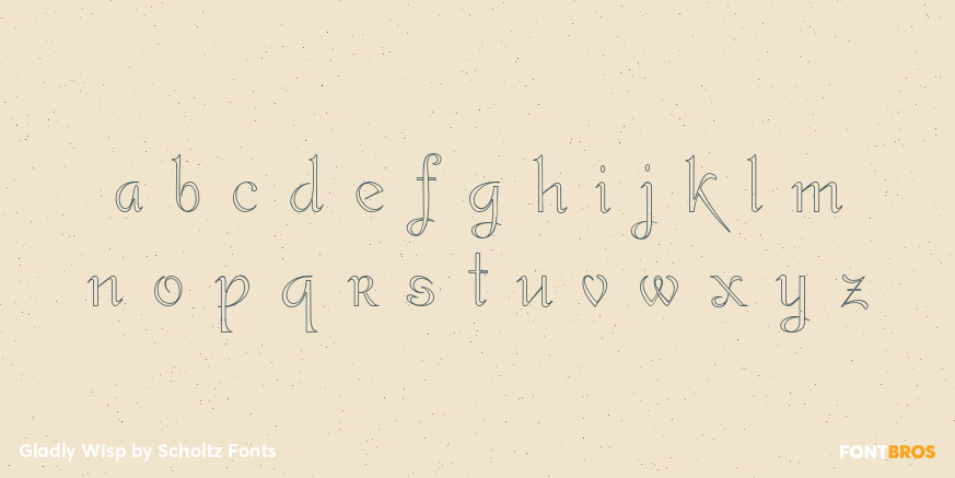 Gladly Wisp Font Poster #1