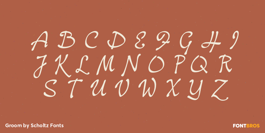 Groom Font Poster #2