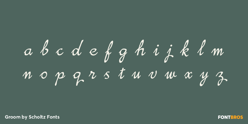 Groom Font Poster #3