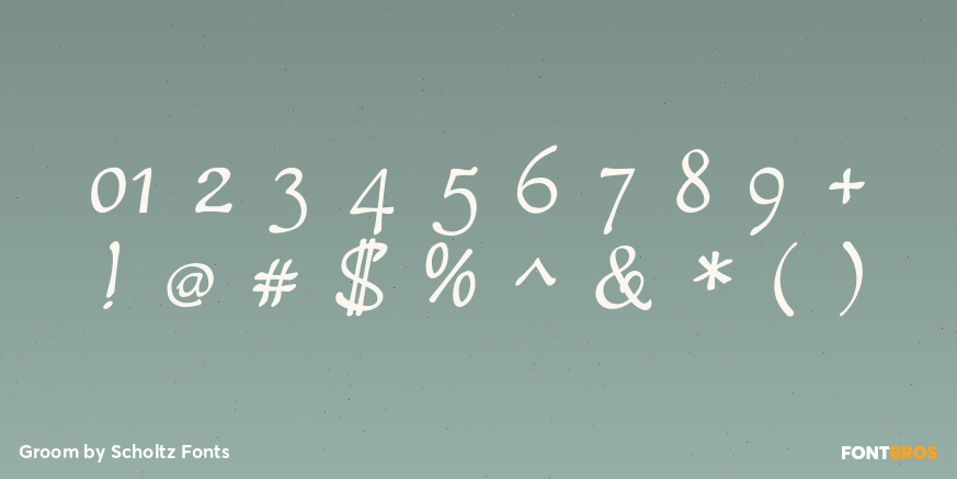 Groom Font Poster #4