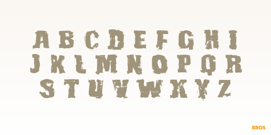 Grunge Standard Font Poster #2