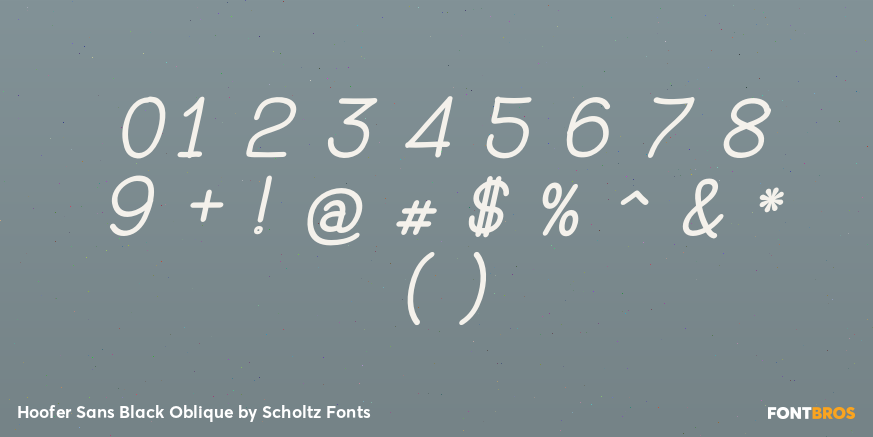 Hoofer Sans Black Oblique Font Poster #4