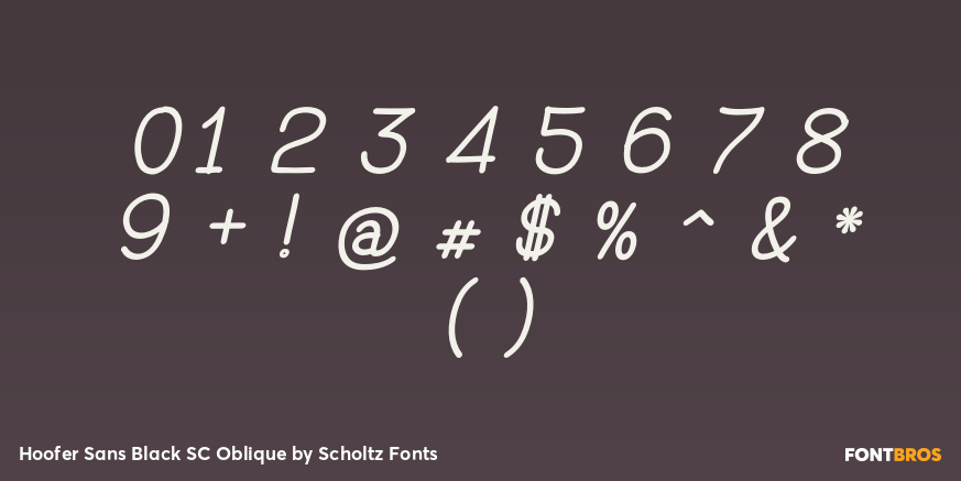 Hoofer Sans Black SC Oblique Font Poster #1