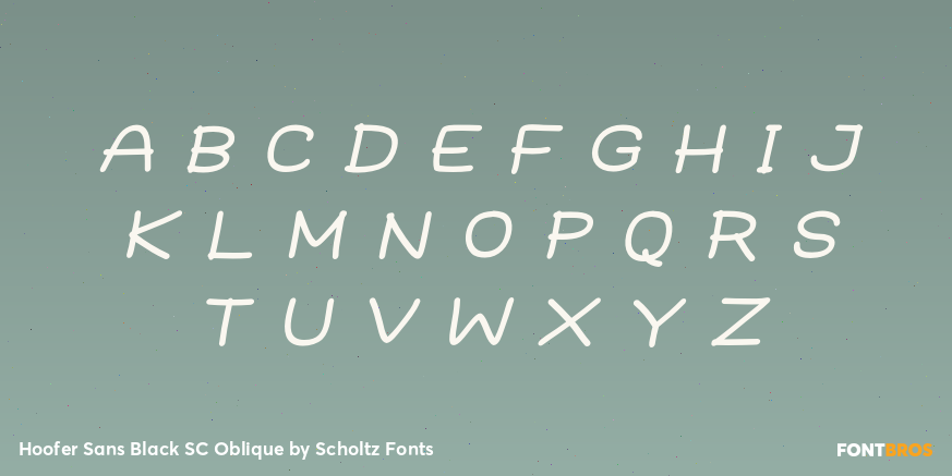 Hoofer Sans Black SC Oblique Font Poster #1
