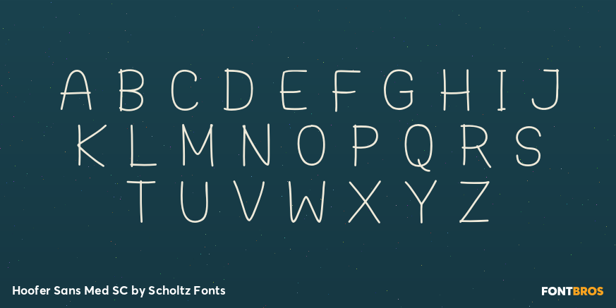 Hoofer Sans Med SC Font Poster #1
