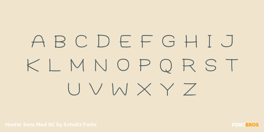 Hoofer Sans Med SC Font Poster #1